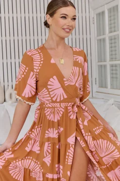 Jaase Vestido largo estampado Maddi