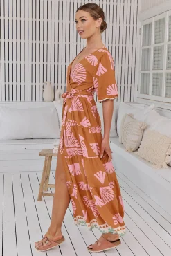 Jaase Vestido largo estampado Maddi