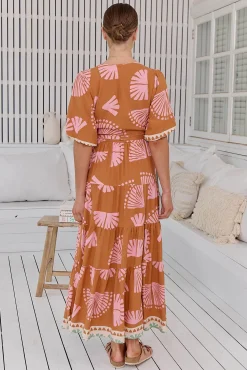 Jaase Vestido largo estampado Maddi