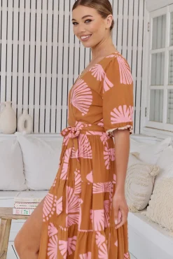 Jaase Vestido largo estampado Maddi