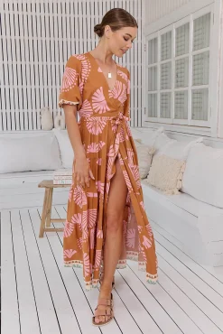 Jaase Vestido largo estampado Maddi