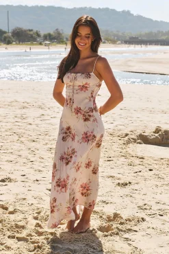 Jaase Vestido largo estampado Spritz