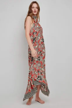 Gisela Vestido largo midi estampado