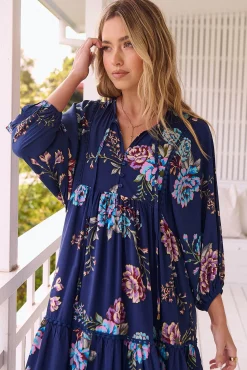 Jaase Vestido midi estampado Palace