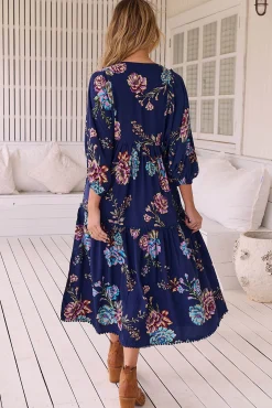 Jaase Vestido midi estampado Palace
