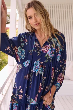 Jaase Vestido midi estampado Palace