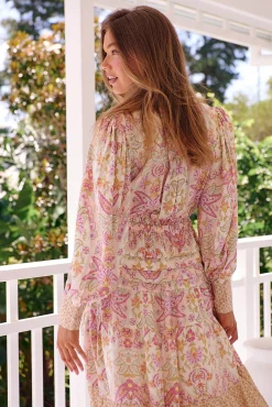 Jaase Vestido midi estampado Serenade