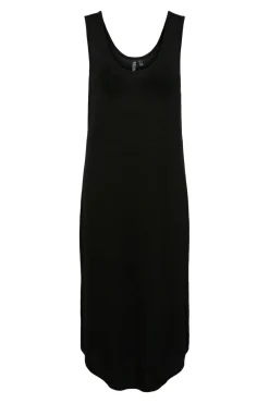 Pieces Vestido midi fluido con lurex