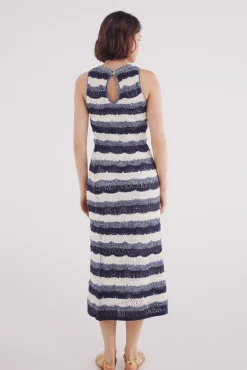 Springfield Vestido midi punto estructura
