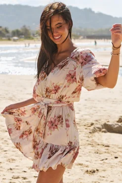 Jaase Vestido mini estampado Dahlia