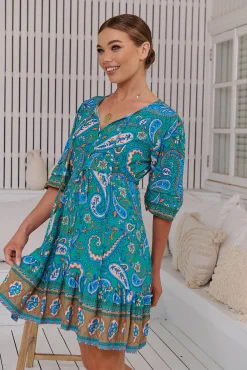 Jaase Vestido mini estampado Faith