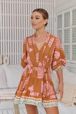 Jaase Vestido mini estampado Jayde
