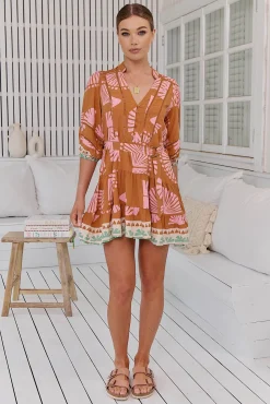 Jaase Vestido mini estampado Jayde