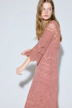 Slowlove Vestido punto calado