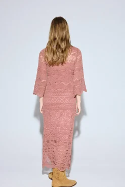 Slowlove Vestido punto calado