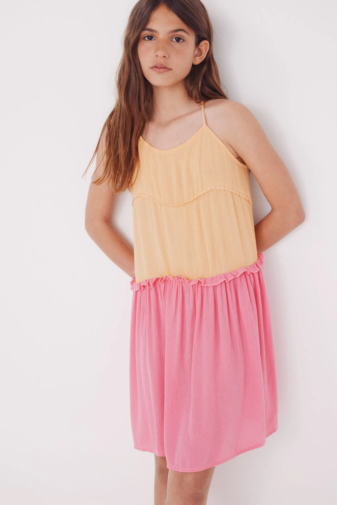 Crianças Springfield Kids Vestido tirantes bicolor niña