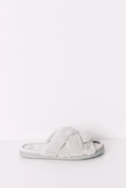 Women'secret Zapatilla abierta casa pelo