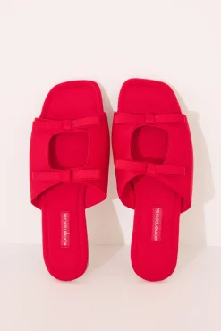 Women'secret Zapatillas abiertas lazos
