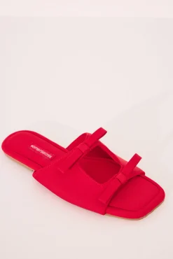 Women'secret Zapatillas abiertas lazos