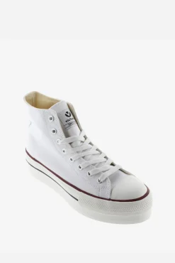 Victoria Zapatillas abotinadas de lona Tribu con doble plataforma