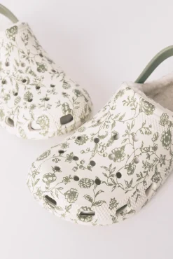 Women'secret Zapatillas casa flores verde