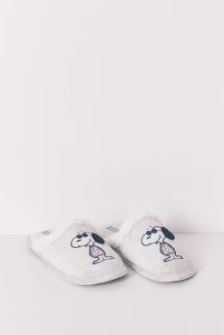 Women'secret Zapatillas casa Snoopy oscuro