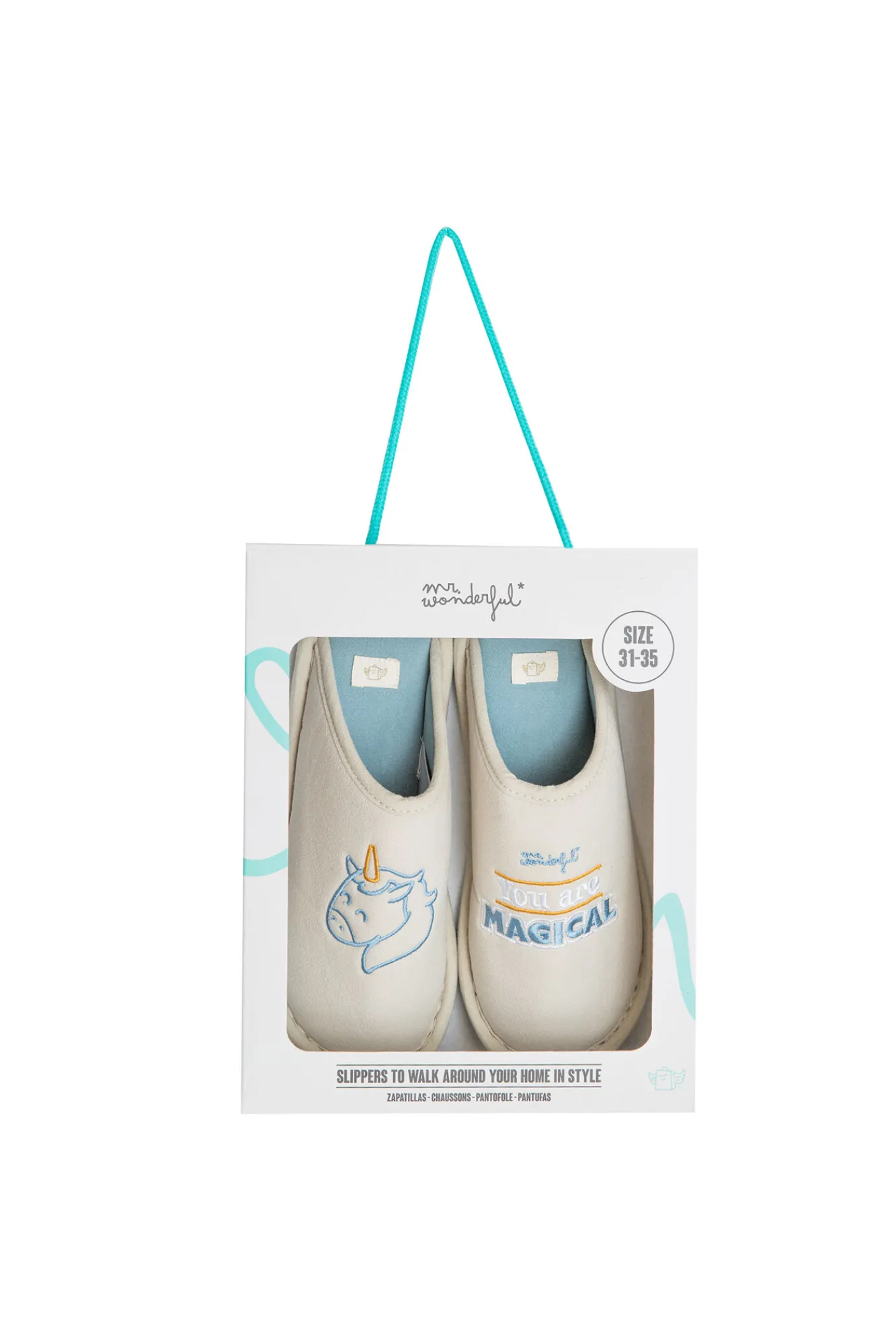 Mr. Wonderful Zapatillas casa Unicorn You are magical