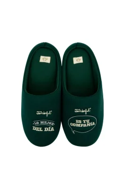 Mr. Wonderful Zapatillas de casa mensaje