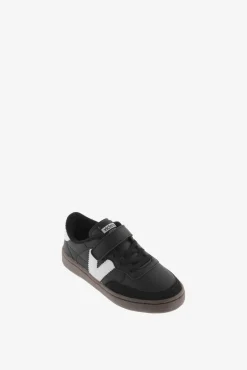 Crianças Victoria Zapatillas de efecto piel Oslo con piezas en contraste y cordón elástico