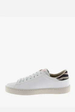 Victoria Zapatillas de efecto piel Berlín con logotipo de glitter y trasera animal print