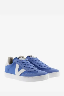 Victoria Zapatillas de nylon Berlín Ciclista con piezas en contraste y de serraje al tono