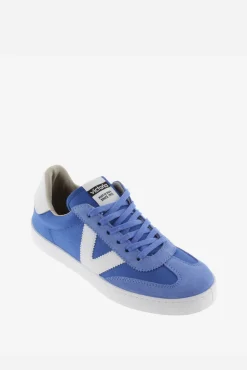 Victoria Zapatillas de nylon Berlín Ciclista con piezas en contraste y de serraje al tono