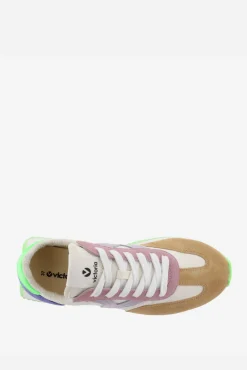 Victoria Zapatillas de nylon Cosmos con piezas multicolor de serraje y suela en sierra