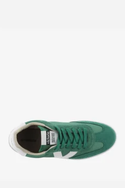 Victoria Zapatillas de nylon Berlín Ciclista con piezas en contraste y de serraje al tono