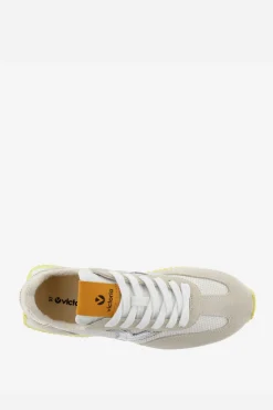 Victoria Zapatillas de nylon Cosmos con piezas de serraje y metalizadas y suela en sierra
