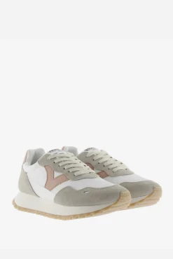 Victoria Zapatillas de nylon Viento con piezas de color y serraje en contraste y suela dentada