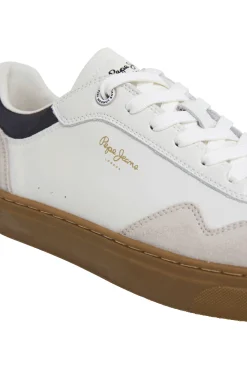 Pepe Jeans Zapatillas Piel Con Detalles En Ante