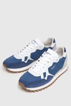 Pepe Jeans Zapatillas Running Con Detalles En Ante